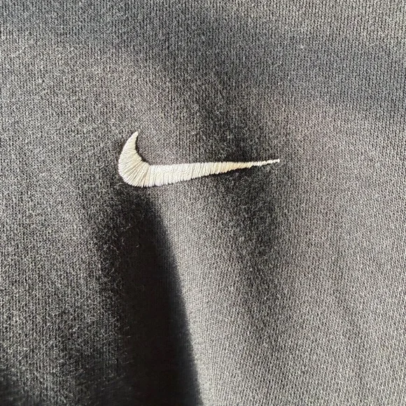 Nike Men’s Club Fleece- Black Swearshirt - Picture 2 of 4